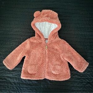 Carter's Baby Girls' Sherpa Hooded Jacket - 9m